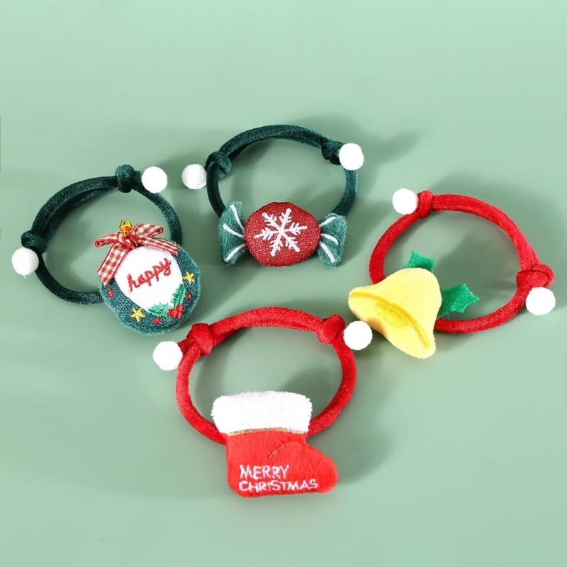 Pack of 2 Plush Pet Collars Funny Christmas Party Dogs Collar Pet Party Neckwear Cats Collar for Festival Celebration