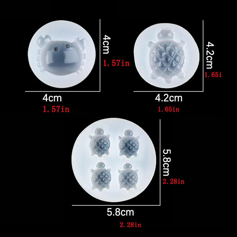 1Pc Turtle Mold Silicone Mold For Turtle Making Reusable Turtle Resin Epoxy Mould Casting Molds DIY Silicone Mould
