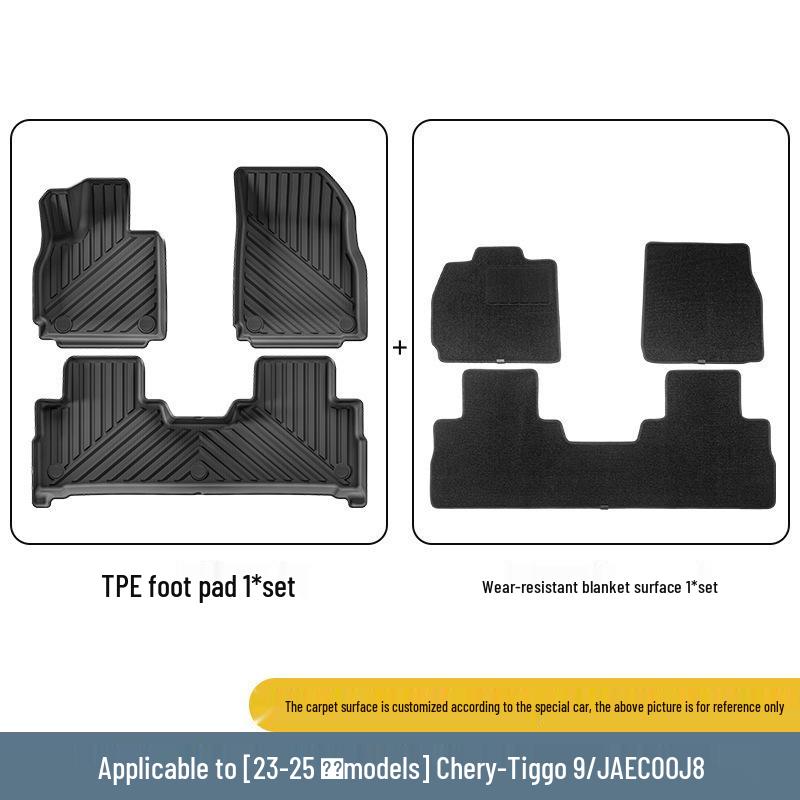 TPE Floor & Trunk Mats for 2023-2025 Chery Tiggo 9/Jetour JAECOO J8