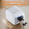 Stainless Steel Cat Litter Box  Large Space Fully Enclosed Cat Toilet Big Sealed Odor Proof Cat Bedpans Detachable Pet Supplies