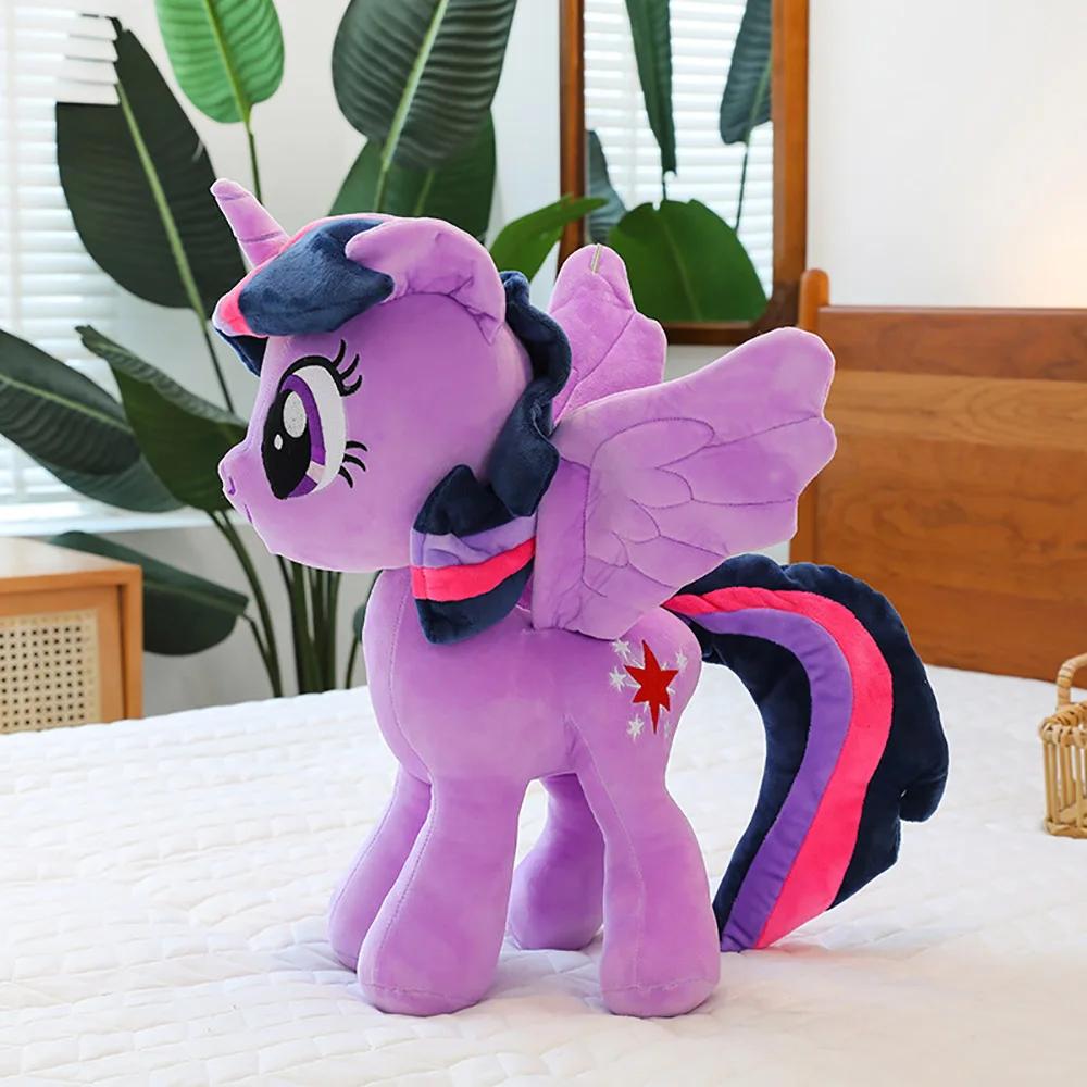30cm Kawaii My Little Pony Peluş Oyuncaklar Pinkie Pie Fluttershy Twilight Sparkle Yumuşak Dolgulu Bebekler Süs Eşyaları Çocuklar İçin Peluş Hediyeler