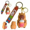 Capybara Shake Keychain Capybara Cars Pendant Keyring 3D