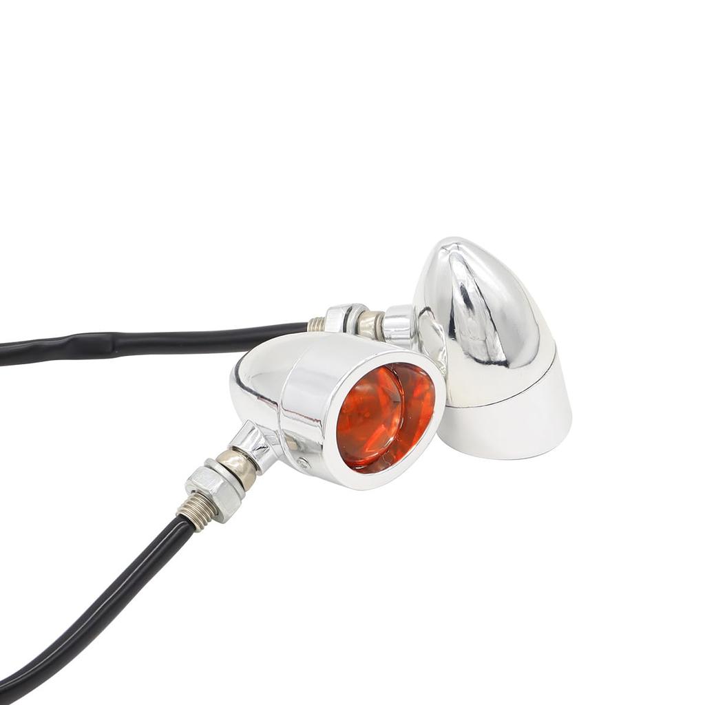 SZYUMO Bike Turning Signal Light Turn Signal Light Vintage Light with Cap Light Cruise Prince Metal Light Pointing
