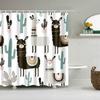 Animals Birds Owl Butterfly Flamingo Shower Curtains Bathroom Curtain Frabic Waterproof Polyester Bathroom Curtain with Hooks