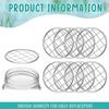 1 Set Blumenglasdeckel Hohe Haltbarkeit Rostfreies Metall Blumeneinsatz Einmachgitter Mason Jar Deckelzubehör für Zuhause