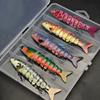 8-Section Lure Biomimetic Segmented Bait Submerged In Water For Long-Distance Freshwater Sea Fishing, Including Perch Fishing Gear