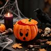 Unique Halloween Party Favors 3D Printed Devil Pumpkin Storage Box with Lid Funny Ghost Face Small Sundries Jar Decoration Desktop Organizer