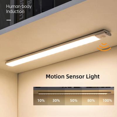 20/30/40CM USB Rechargeable Motion Sensor Led Light Wireless 3 Colors Dimming LED Closet Light Kitchen Cabinet Lamp For Xiaomi