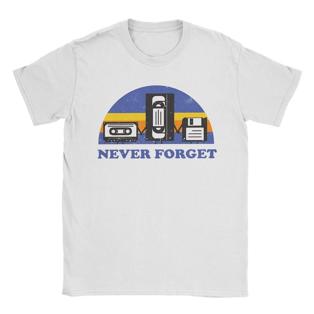 Vintage Never Forget Radio Music Tshirt For Unisex Unisex O Neck Cotton T Shirts Short Sleeve Tees 4xl 5xl Clothing