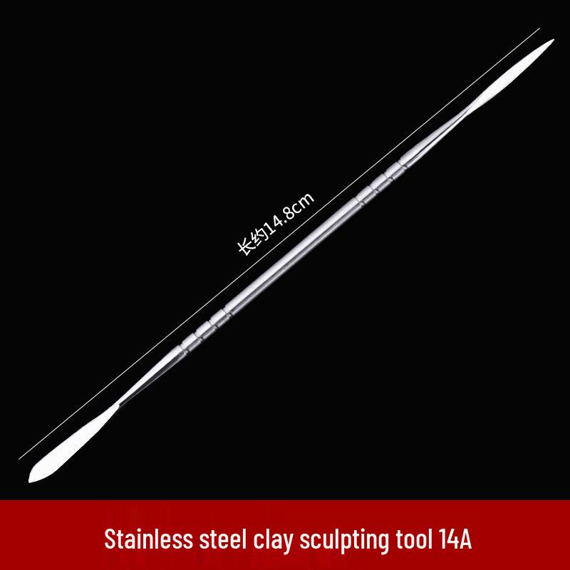 Stainless Steel Clay Sculpture Tool Set: Spatula & Eye Knife