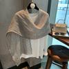 Striped Versatile Fashion Long Scarf Casual Multi-Functional Vertical Scarf Outer Decoration Niche Silk Scarf Shawl