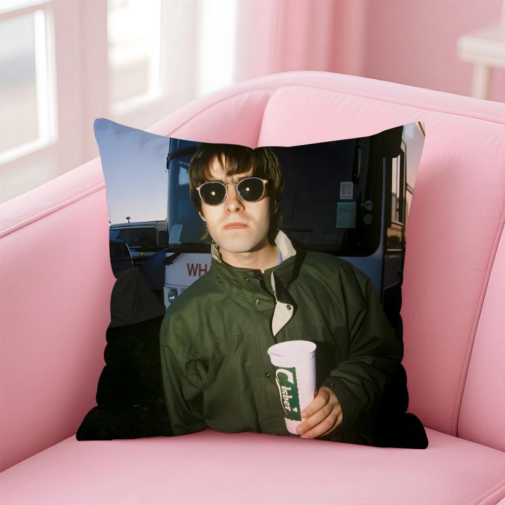 L-Liam Gallagher Singer Cushion Cover Comfortable Reversible Pillow Cover Ideal For Car Sofa Bedroom & Beyond