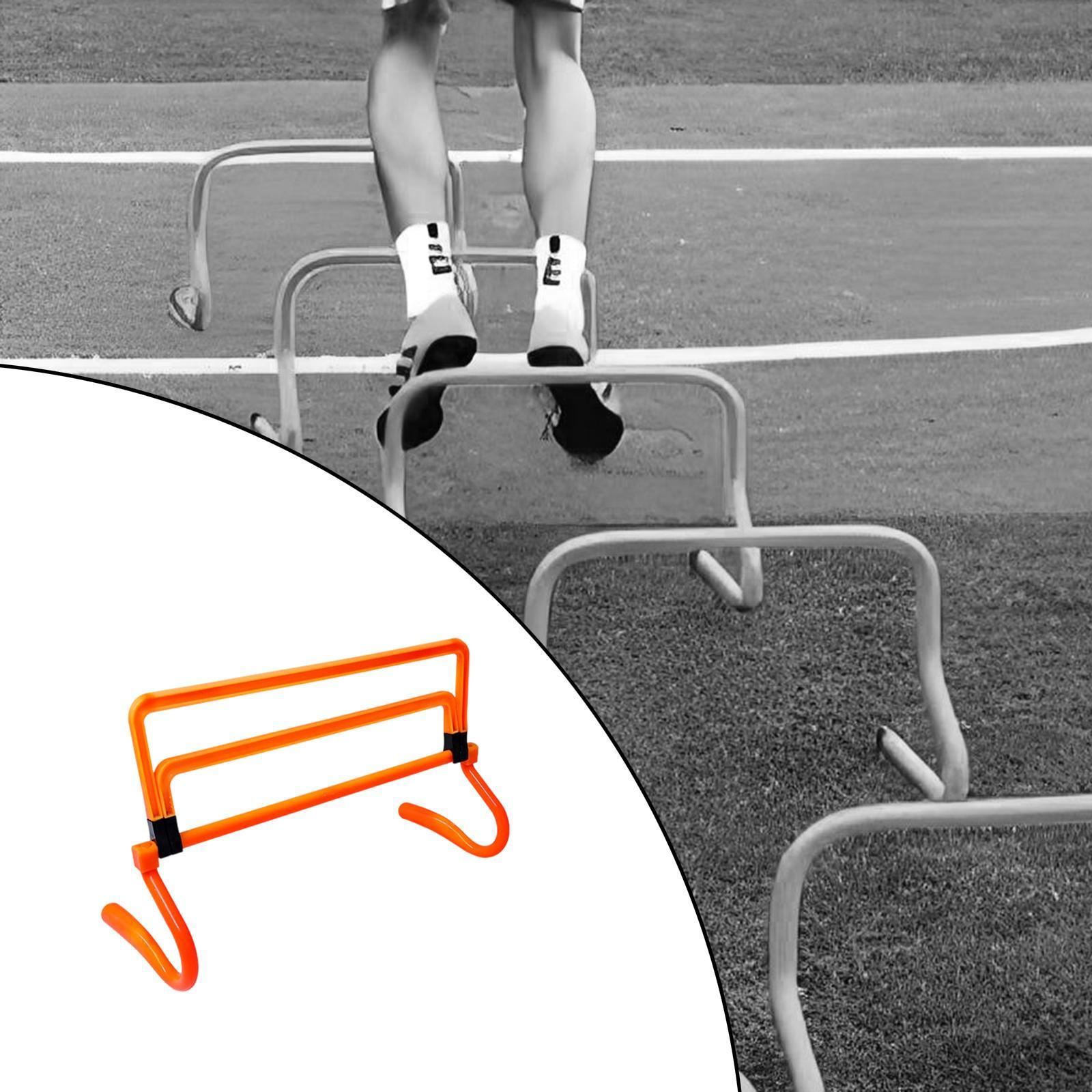 

Agility Hurdle Foldable Detachable Sturdy Plyometric Practice Adjustable Training Equipment for оранжевый