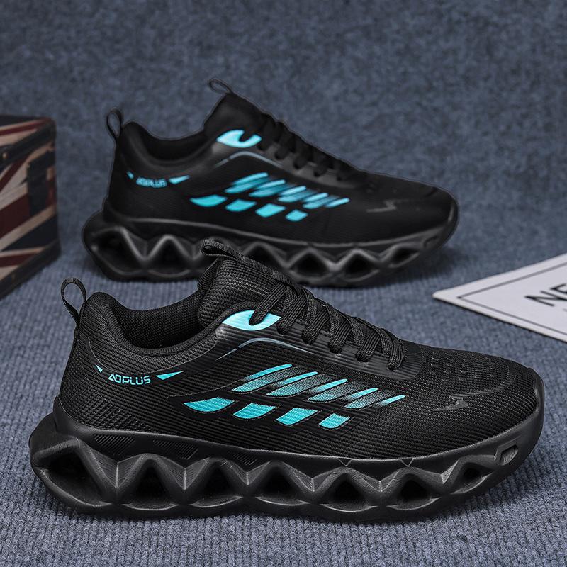 Men's Running Shoes Breathable Cushioning Luxury Shoes Couple Non-Slip Outdoor Sneakers Race Trainer Shoes Mesh Off-road Fashion