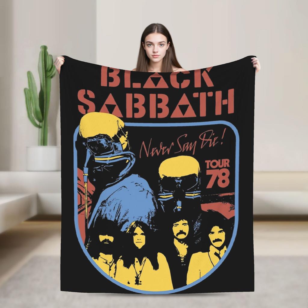Ozzy Osbourne Metal Rock Black Sabbaths Deku Teplá Pohodlná Plyšové Povlečení Přehozy Klučičí Dívčí Ložnice Flanelová Přehoz na Postel