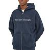 Women's Cute Oversized Zip-Up Hoodie with Drawstring - Autumn Jacket for Teen Girls