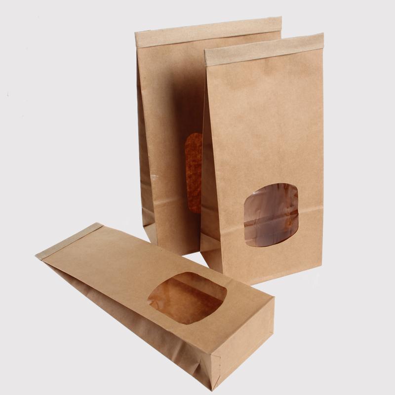 50 Bread Bags, Essential for Home Parties, Window Sealed Packaging, Kraft Nonstick Cookie Bags!