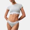 Calvin Klein Kurzer weicher Rundhals-T-Shirt-BH Damenunterwäsche QF7213-SRB