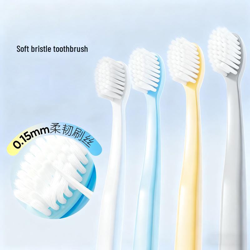 Candy-Colored, SS-Grade Small-Headed Toothbrush with Soft, Fine Bristles for Couples and Families.