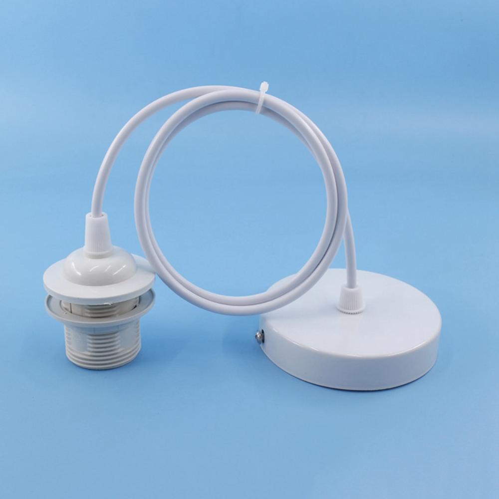 Pendant Light Lantern DIY Retro Lampshade Hanging Line Ceiling Light Lamp Holder Bulb Base