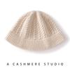 Knitted cashmere hat women's autumn and winter thickened bucket hat bucket hat basin hat single cold hat wool hat