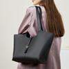 Large Capacity Tote Bag Versatile Leather Women's Bag Cowhide Wind Chime Handbag Shoulder Bag
