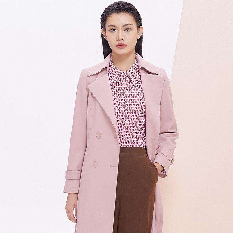 JESSIE Elegant Printed Lapel Shirt S