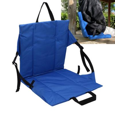 Foldable Stadium Seat Cushion Foam Bleacher Chair with Back Support Carry Handle for Sports Events Beach