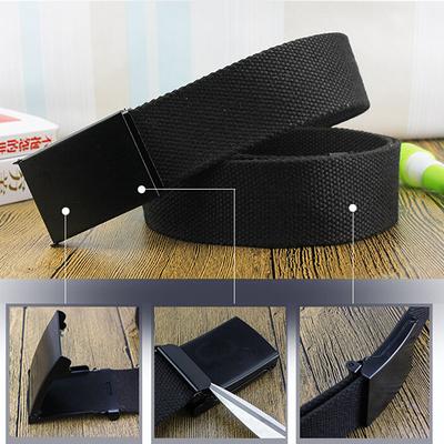 Fashion New Unisex Trousers Belts Canvas Belt Metal Buckle Men Women Boys Jeans Belts Candy Colors Top Quality120cm Luxury Belts