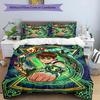 3-teiliges Bettbezug-Set (1 * Bettbezug + 2 * Kissenbezug, ohne Kern), Ben 10 Cartoon-Aufdruck Bettwäsche-Set, Schlafzimmer-Dekoration, Ganzjahres, Geburtstagsgeschenk