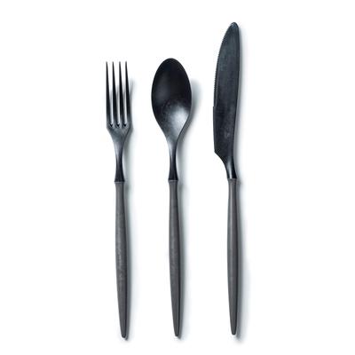 Conjunto de Talheres ARAS Máquina de Lavar Louça Feito em Plástico Garfo Faca Talheres para Crianças Resistente ao Calor BPA Talheres Estilosos Indústria de Resina Ishikawa 3 Peças - Seguro, Japão,