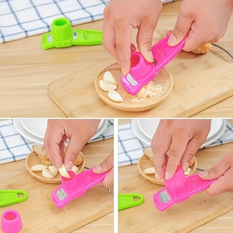 1pc Multifunction Stainless Steel Pressing Garlic Slicer Cutter Shredder Kitchen Tool Easy To Install and Use Easy To Cut Clean and Wash