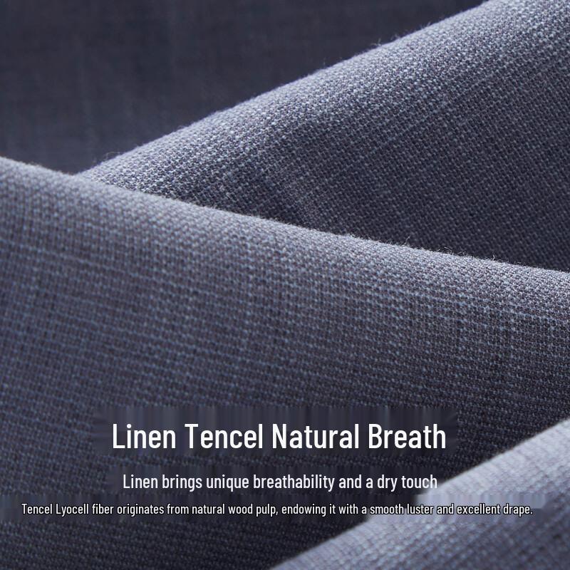 Judger Men's Lyocell Linen Business Casual Trousers