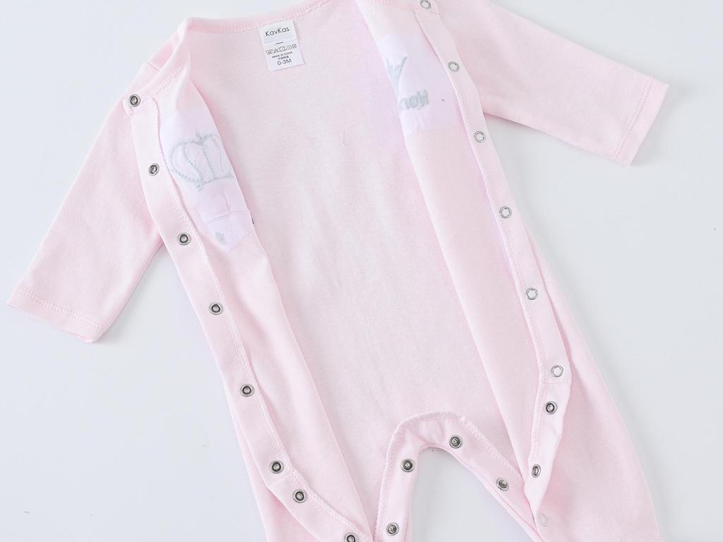 Herbst Langarm Baumwoll-Body für Babys & Kleinkinder (0-1 Jahr) mit Druckknöpfen im Schritt