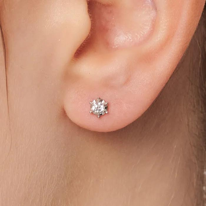 [14K Gold] Arte Lab Diamond Earrings