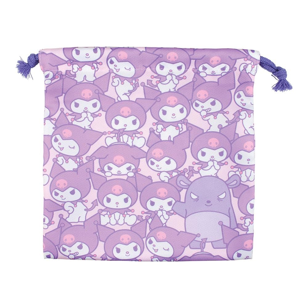 T s Factory Sanrio Kuromi Bakus Flat Drawstring Bag 20x20cm SR-5530287KU