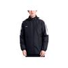 Li Ning Loose Fit Color Block Hooded Windbreaker Men Outerwear Black AFDR445-5