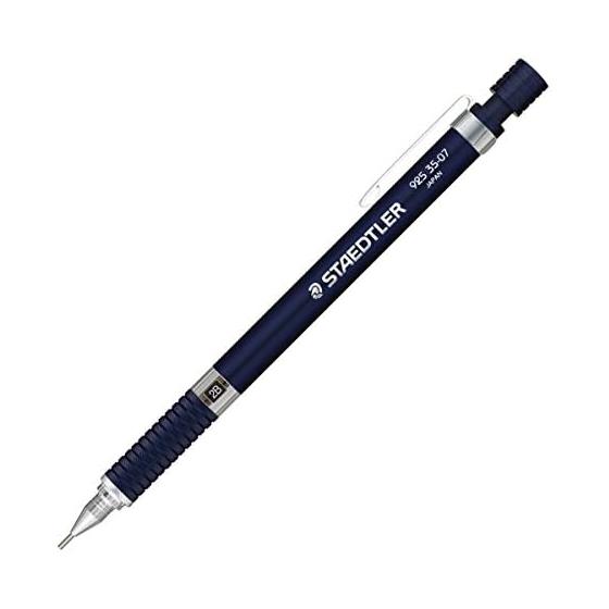 STAEDTLER Mechanical Pencil 0.7mm, Drafting Pencil, Night Blue Series 925 35-07N, Low Center of Gravity, Aluminum Body, Knurled Grip, 4mm Long