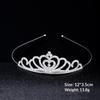 Romantic Princess Crown For Girls Rhinestone Crystal Hair Crowns Queen Headband Bridal Headdress Tiaras Hair Jewelry Accessories