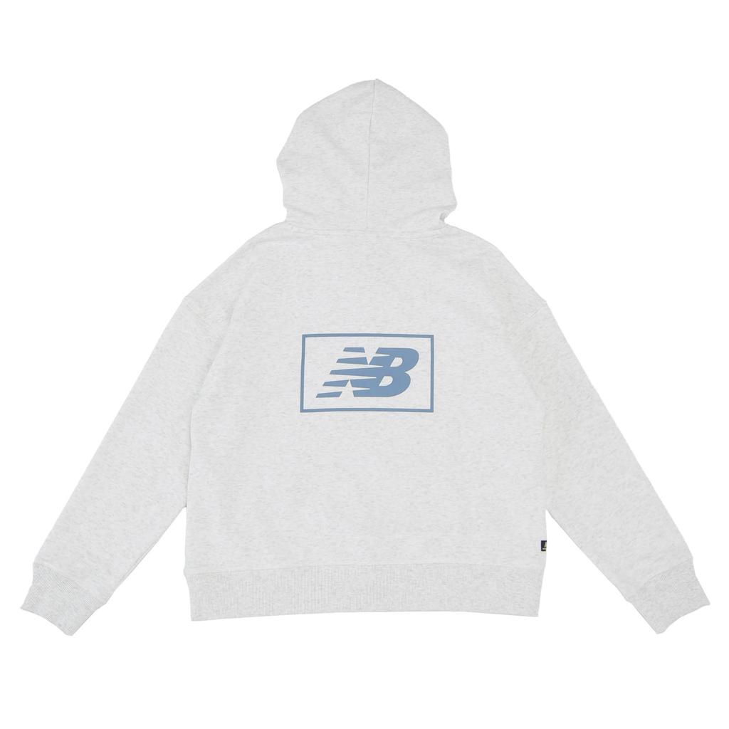 Sweat NB Essentials Americana Sweat Hoodie WT33512 SAH Salt L [New Balance] Women's (Sea Heather)