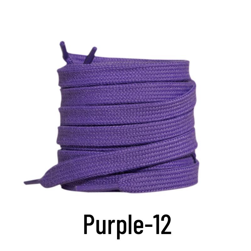 Double-Layer Cotton Shoelaces for Sports, Casual, Skate, and White Shoes