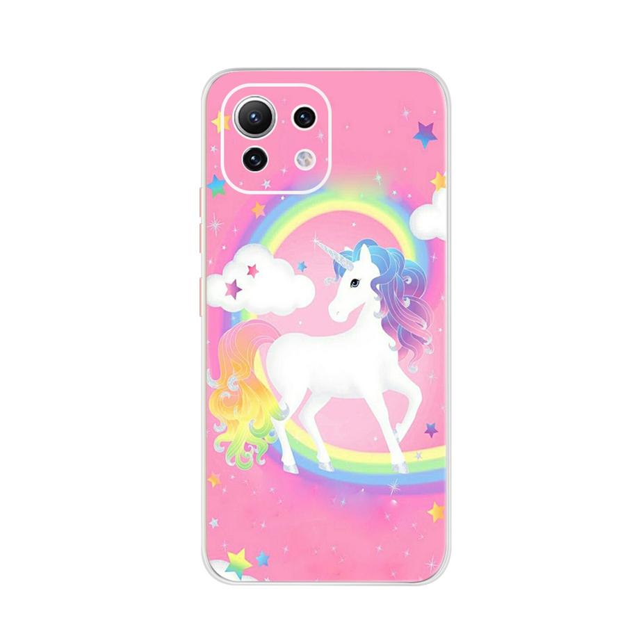 For Xiaomi Mi 11 Lite Case Cute Cartoon Cover For Xiaomi Mi 11 Lite 5G Phone Cases Mi11 Lite 11Lite Soft TPU Fundas Capa 6.55''