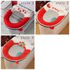 Warm Toilet Seat Cover Cartoon Washable Toilet Cushion Removable Toilet Seat Cushion  Bathroom