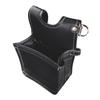 Fujiya Architectural Slim Waist Pouch, 1 Drawer, Black and Gold, Light PU Leather Series, AB-41BG
