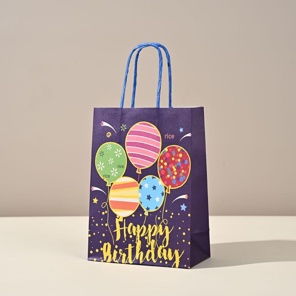Customizable Kraft Paper Gift Bag for Christmas Catering and Coffee Takeaway