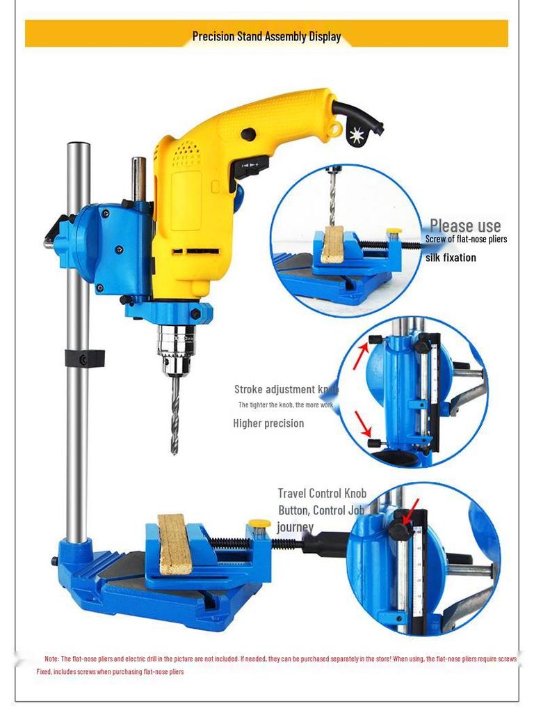 Multifunctional Electric Drill Stand: Universal Mini Bench Drill Holder