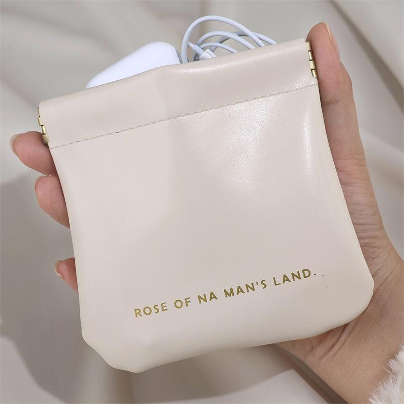 Data Cable Storage Bag Automatically Closes Wired Earphone Carry-on Bag Power Charger Port Red Envelope Portable Storage Bag