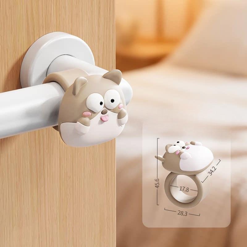 Cute Silicone Door Handle Stopper Anti Collision Pad For Home Bedroom Bathroom Wall Protector Accessories