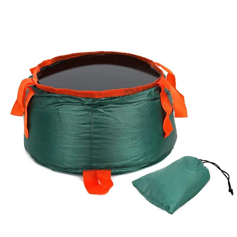 Outdoor Folding Easy Hold Washbasin with Foldable Bucket for Camping Hiking Shower with Storage Good Bag Camping Equipment Outdoor