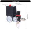 Air Compressor Pressure Switch with Integrated Manometer & Water Separator Pressure Control Valve for Compressors